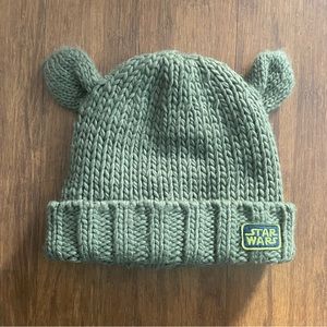 GAP Kids Star Wars Hat Beanie S/M The Child Grogu Winter Knit Small Medium Green